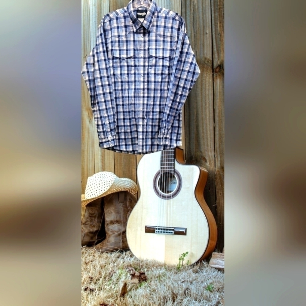 LONG Sleeve Western Style Button-down Shirt